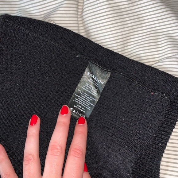 BABATON ICONIC KNIT TUBE TOP BLACK SMALL - Picture 3 of 3